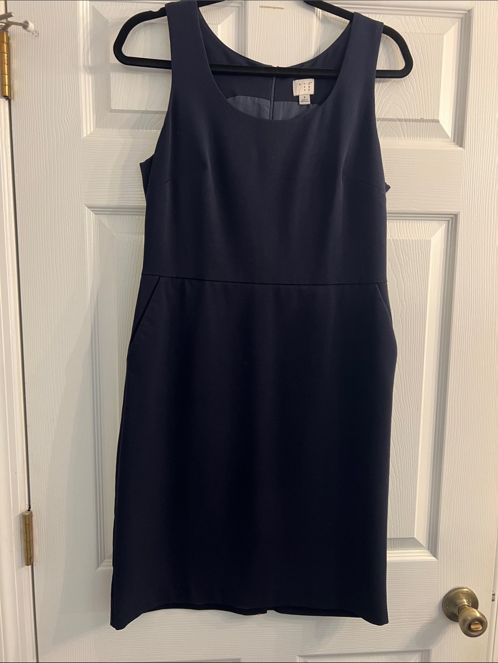 a new day Navy Sleeveless Scoop-Neck Sheath Dress